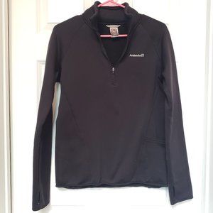 Quarter Zip Sweater | Thick | Avalanche | Size M | V-neck | Black